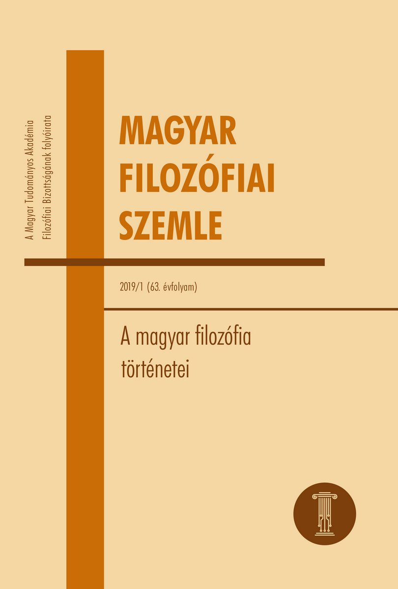 Magyar Filozófiai Szemle 2019/1.