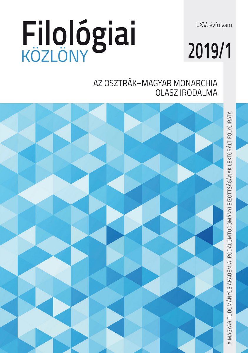 Filológiai Közlöny 2019/1.